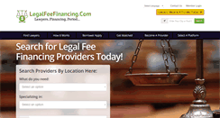 Desktop Screenshot of legalfeefinancing.com